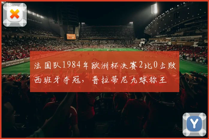 法国队1984年欧洲杯决赛2比0击败西班牙夺冠，普拉蒂尼九球称王